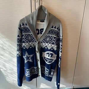 Official NFL  Dallas Cowboys vintage cardigan embroidered and embellished NEW